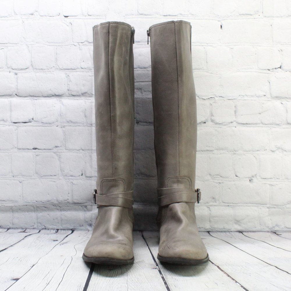 Sperry Gray Leather Ankle Boots - Picture 4 of 9